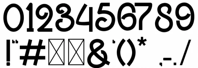 Enjoi Crafter Font OTHER CHARS