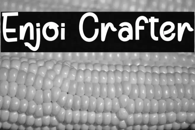 Enjoi Crafter Font examples