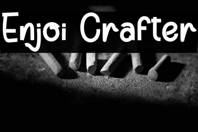 Enjoi Crafter Font examples