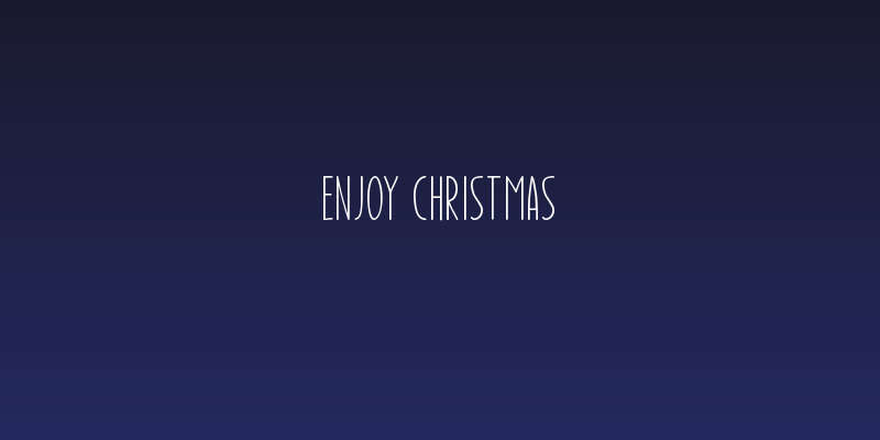 Enjoy Christmas Social Header