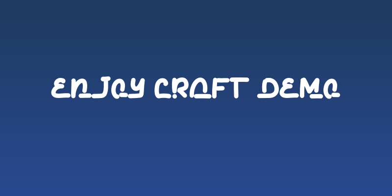 Enjoy Craft Demo Social Header
