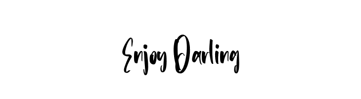 Enjoy Darling  フリーフォントのダウンロード