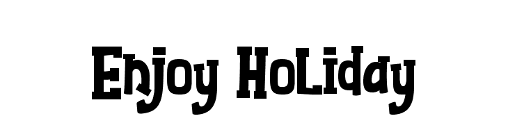 Enjoy Holiday  Frei Schriftart Herunterladen