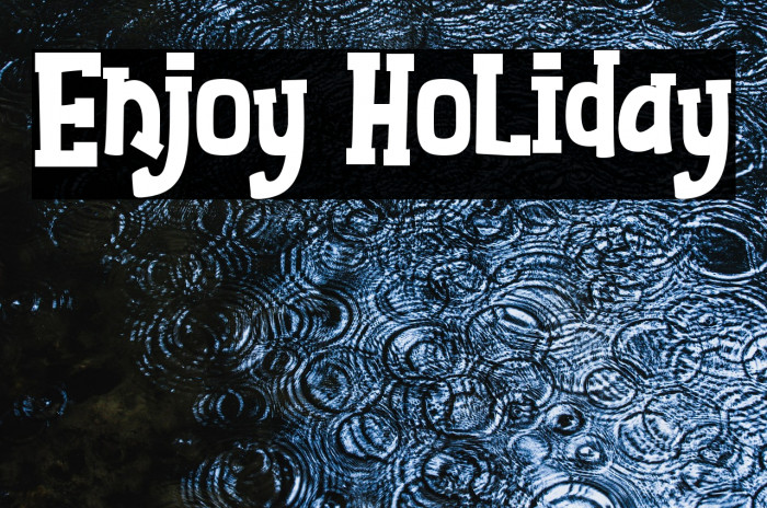 Enjoy Holiday Example 1