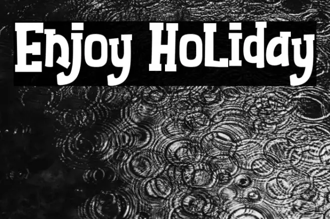 Enjoy Holiday Example 1