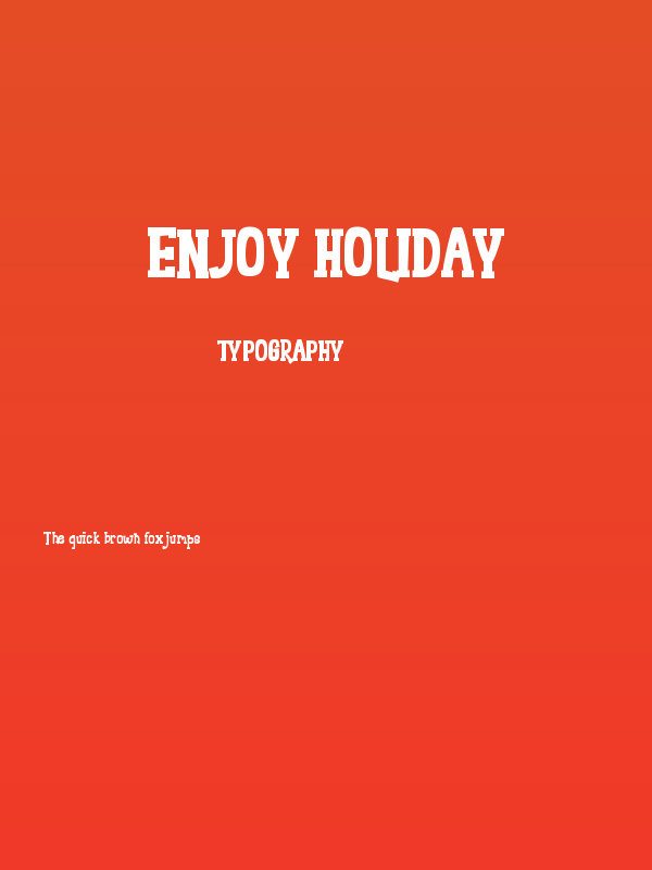 Enjoy Holiday Poster