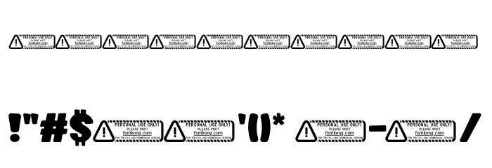 Enjoy Little PERSONAL USE ONLY! Font OTHER CHARS