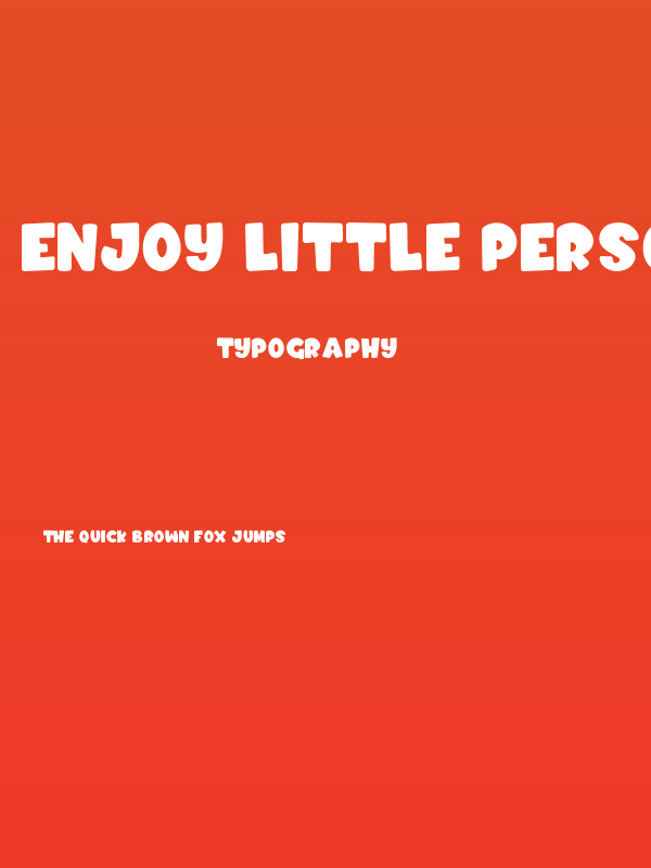 Enjoy Little PERSONAL USE ONLY! Poster