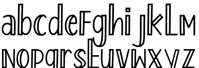Enjoy Popcorn 1 Font LOWERCASE