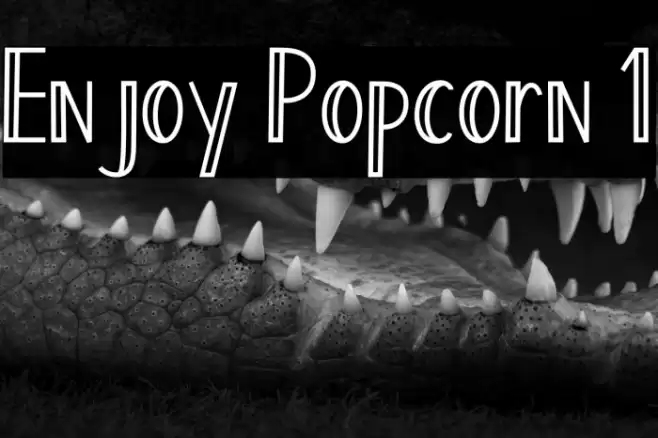 Enjoy Popcorn 1 Font examples