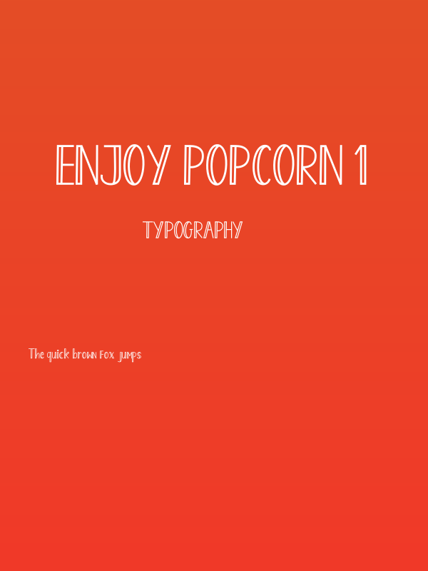 Enjoy Popcorn 1 Poster