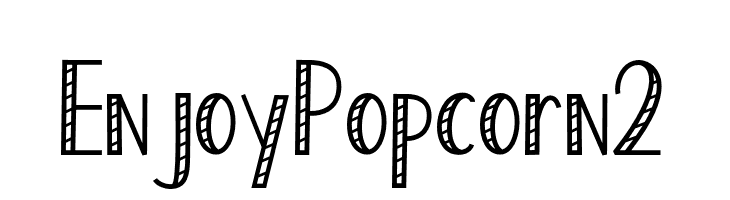 Enjoy Popcorn 2  नि: शुल्क फ़ॉन्ट्स डाउनलोड