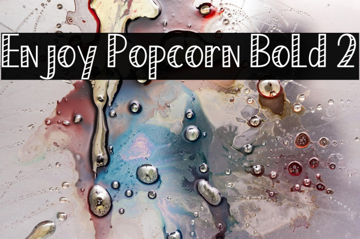Enjoy Popcorn Bold 2 Example 2