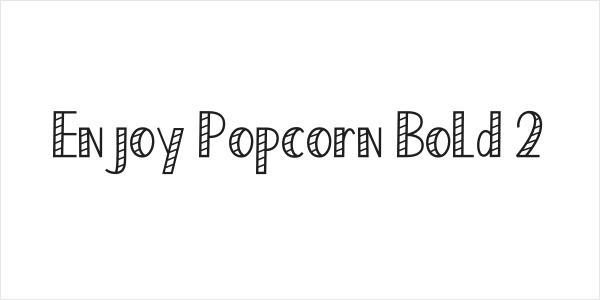 Enjoy Popcorn Bold 2 Logo
