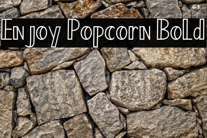 Enjoy Popcorn Bold Example 1