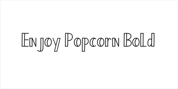 Enjoy Popcorn Bold Logo