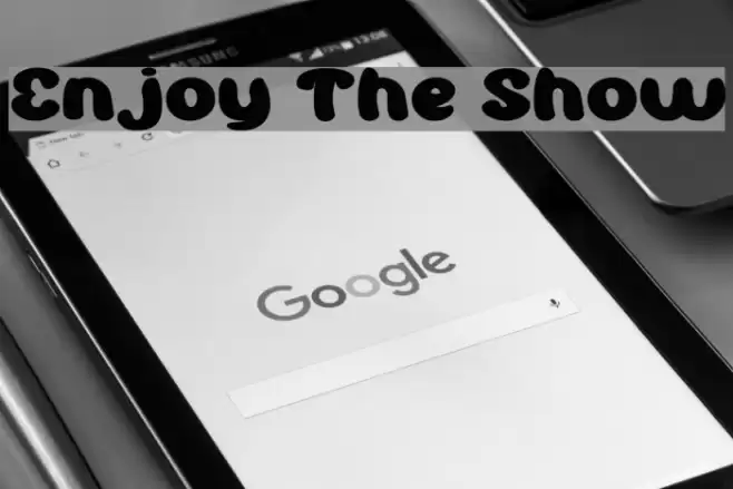 Enjoy The Show Font examples
