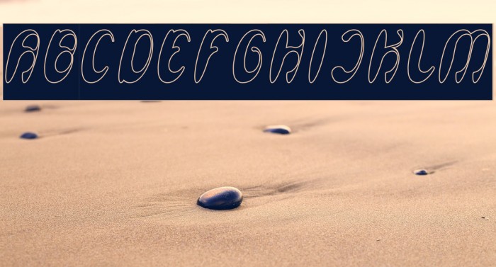 Enjoy The Time-Hollow-Inverse Font examples