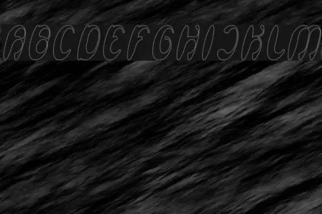 Enjoy The Time-Hollow Font examples