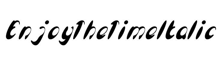 Enjoy The Time Italic  font caratteri gratis
