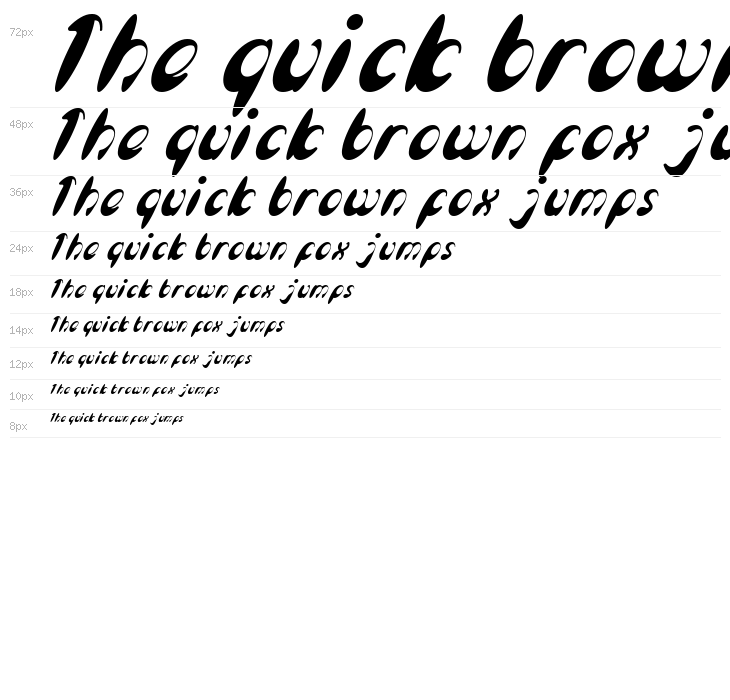 Enjoy The Time Italic Waterfall