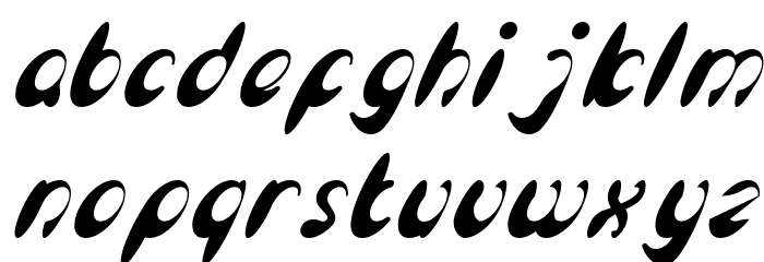 Enjoy The Time Italic Font LOWERCASE