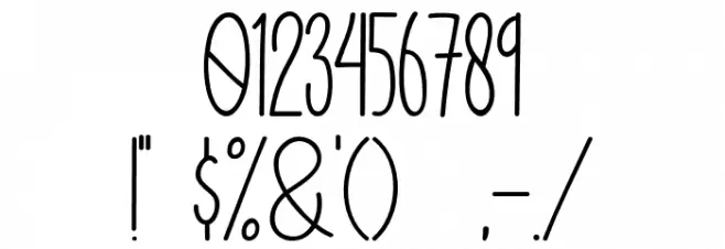 Enjoy Writing Font OTHER CHARS