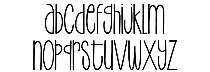 Enjoy Writing Font LOWERCASE