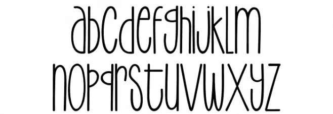 Enjoy Writing Font Litere mici