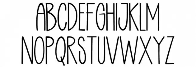 Enjoy Writing Schriftart Groß