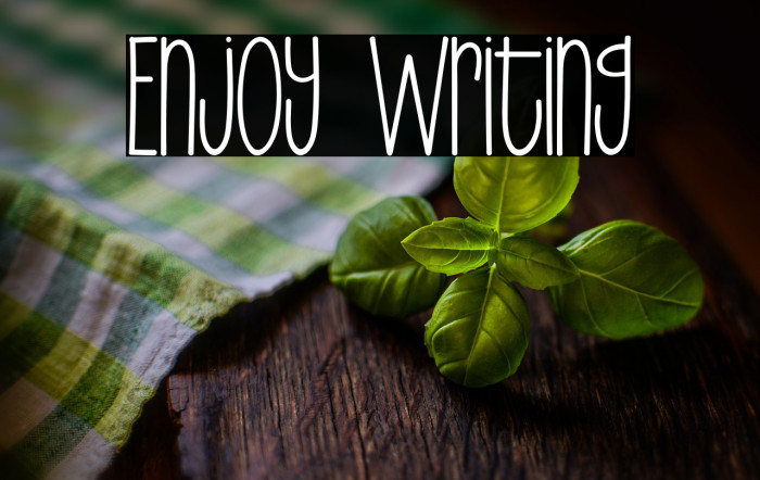 Enjoy Writing Example 1