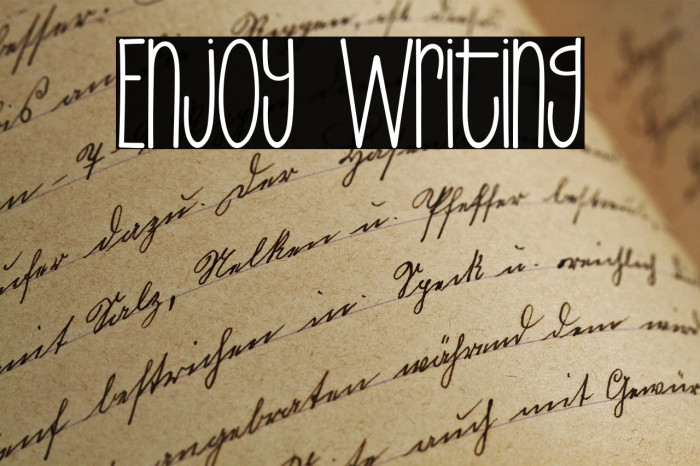 Enjoy Writing Example 2