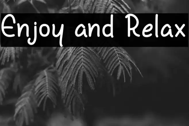 Enjoy and Relax Example 1