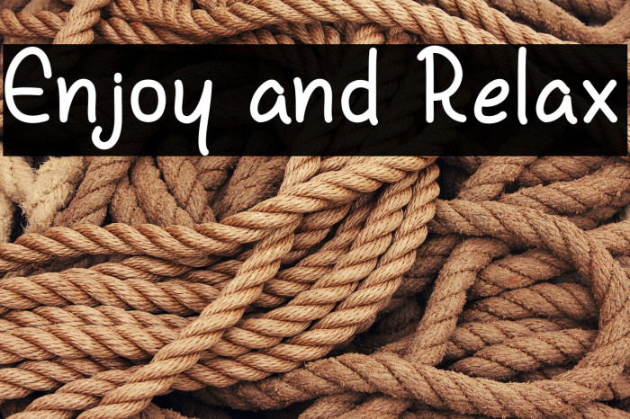 Enjoy and Relax Example 3