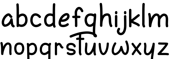 Enjoy and Relax Font LOWERCASE