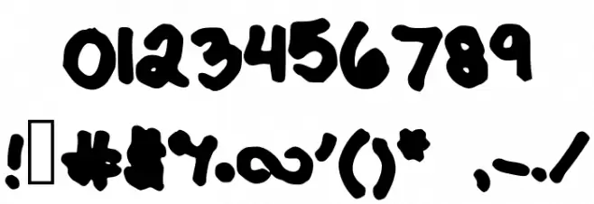 Enjoy Font OTHER CHARS