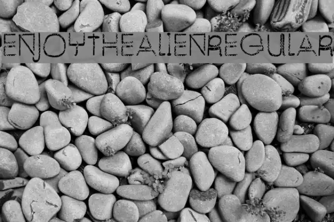EnjoyTheAlien-Regular Font examples