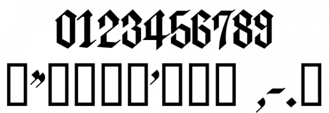 Enjun Regular Font OTHER CHARS