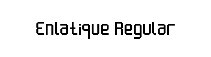 Enlatique Regular Font