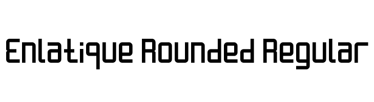 Enlatique Rounded Regular Шрифта