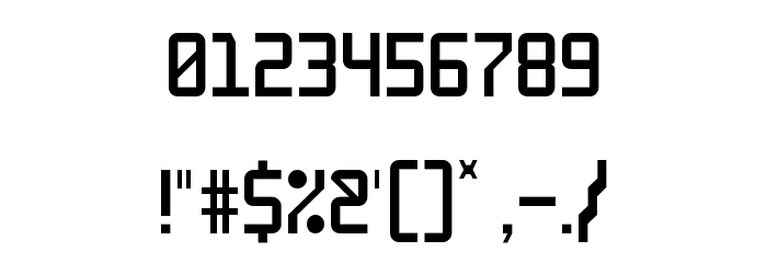 Enlatique Rounded Regular Font OTHER CHARS