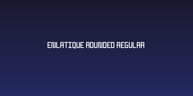 Enlatique Rounded Regular Social Header