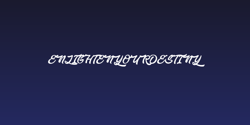 EnlightenyourDestiny Social Header