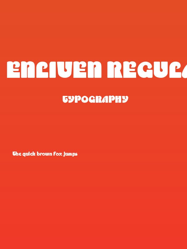 Enliven Regular Poster