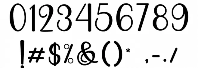 Enlova Font OTHER CHARS