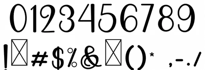 Enlova Font OTHER CHARS