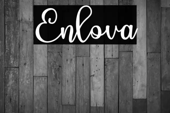 Enlova Font examples