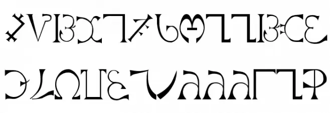 Enochian Plain 字体 大写
