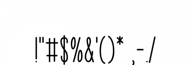 Enormous Joy Font OTHER CHARS