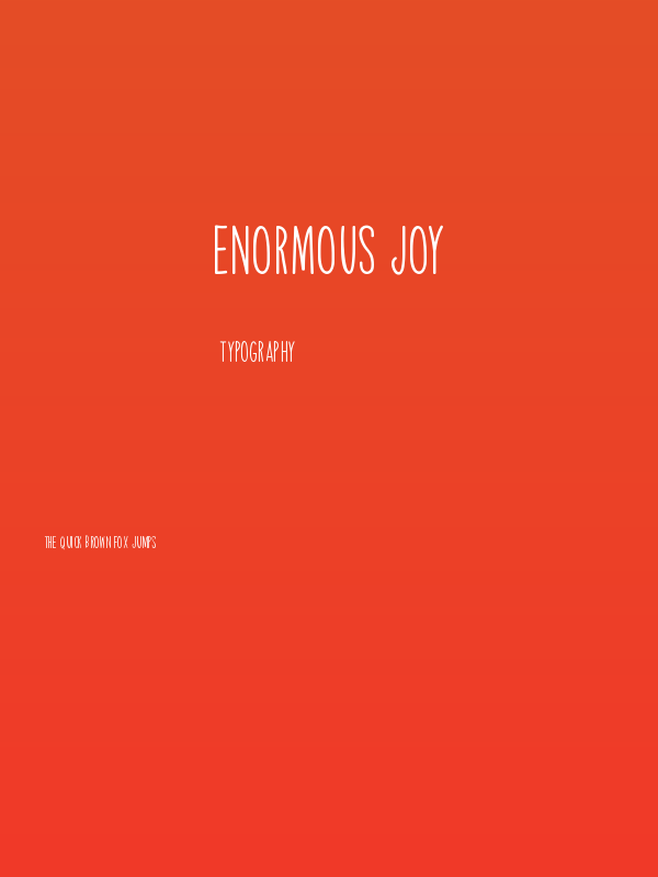 Enormous Joy Poster